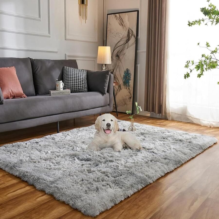 Unyqoos Vloerkleed Hoogpolig en Wasbaar voor Gezellige Interieurdecoratie in Kamers