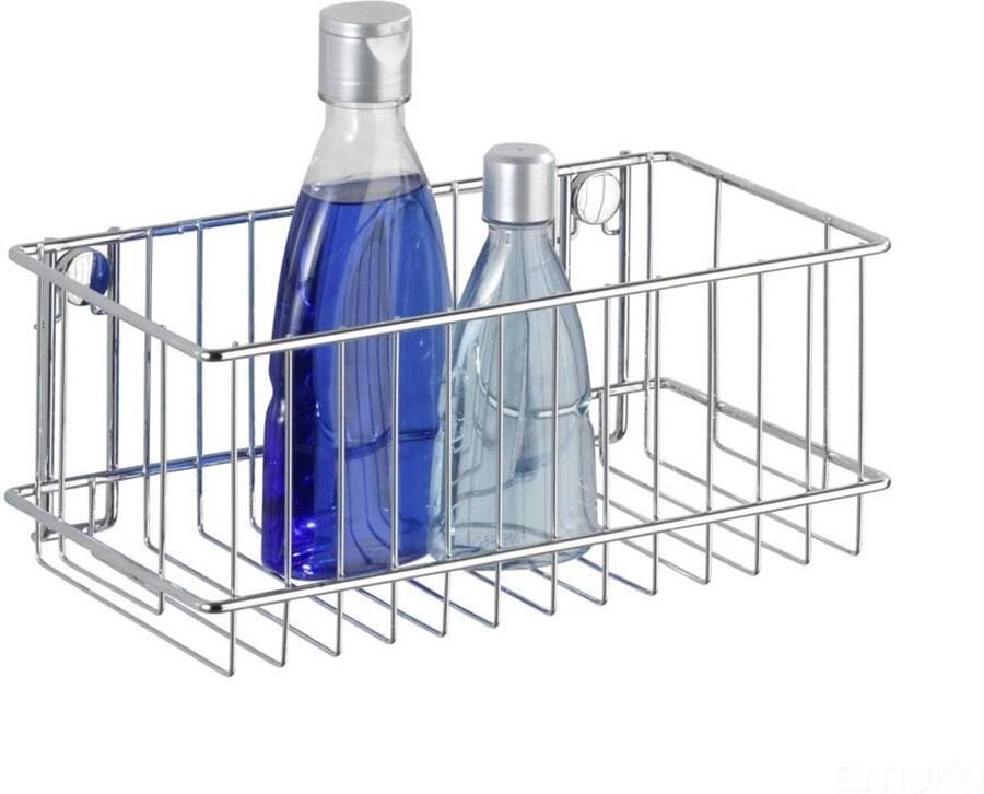 Unyqoos Wandrek voor badkameraccessoires van verchroomd staal met hoge wanden