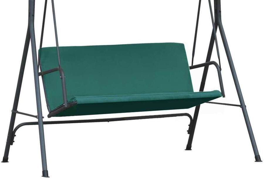 Unyqoos Weerbestendige Schommelbank Stoelhoes voor Buiten Cordura Stof 100 x 138 cm Groen