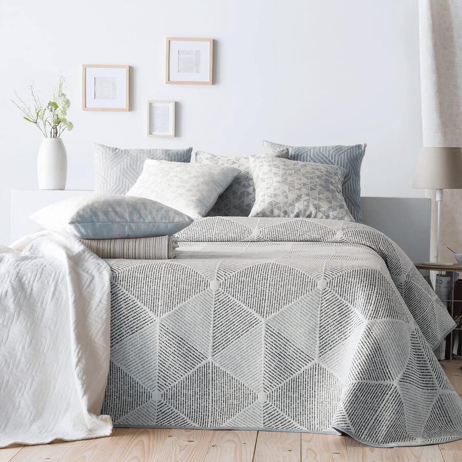 Unyqoos Zomerse en Blauwe Sprei voor Eenpersoonsbed 200 x 270 cm