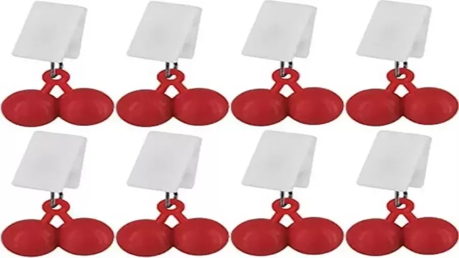 Merklose- Tafelkleedhangers Kersen Gewicht Tafelkleed gewicht Gewichtjes houden tafelkleed op zijn plek 4 stuks