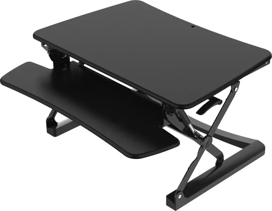 Worktrainer Updesk Stabureau Bureau verhoger XL Handmatig Zwart - Foto 2