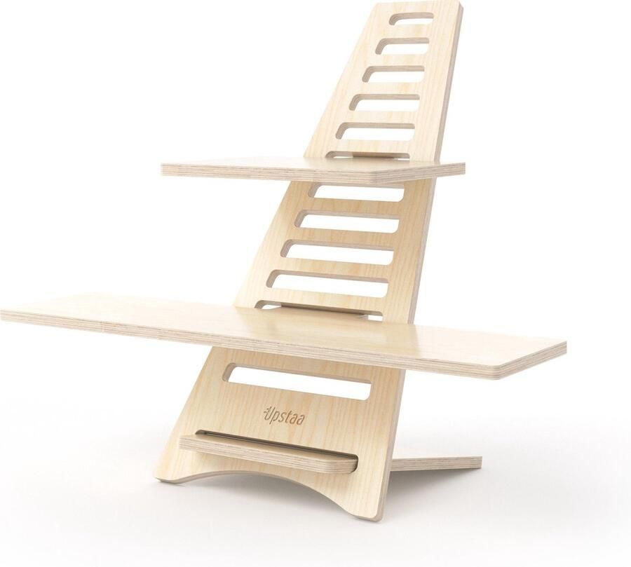 Upstaa Berken XL Stabureau Bureau standaard Laptop standaard Ergonomisch 80x50x80 cm