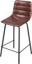 Urban Living barstoelen Brooklyn PU leer 44x53x92 bruin - Thumbnail 2