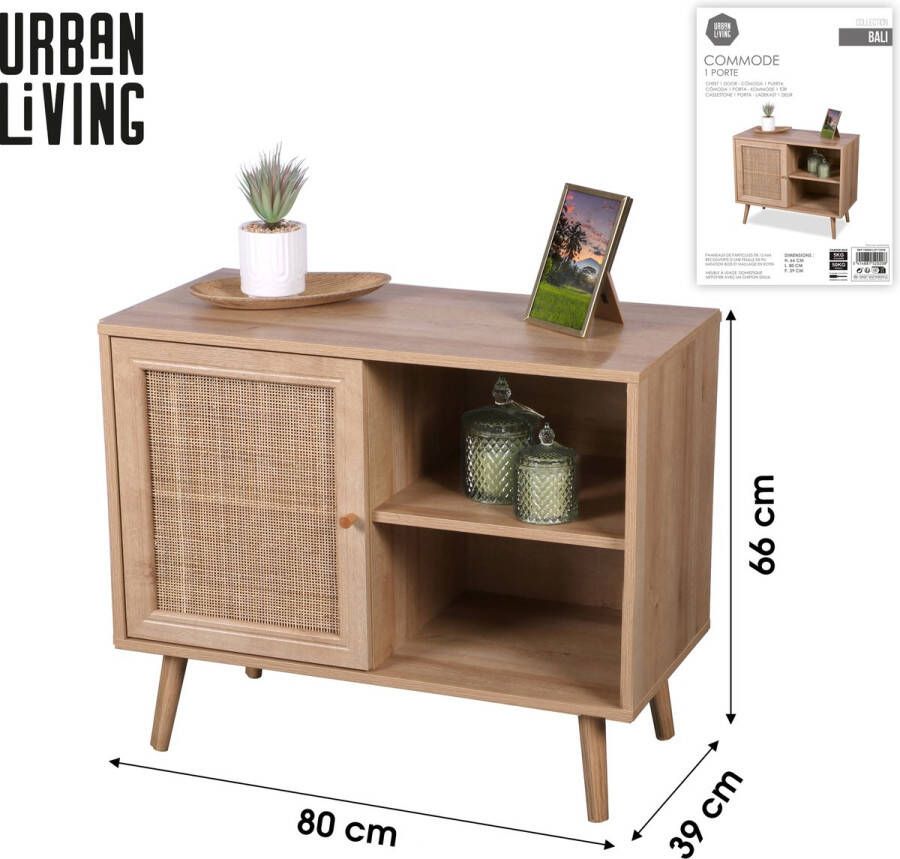 Urban Living COMMODE AVEC 1 PORTE 80X39XH66CM