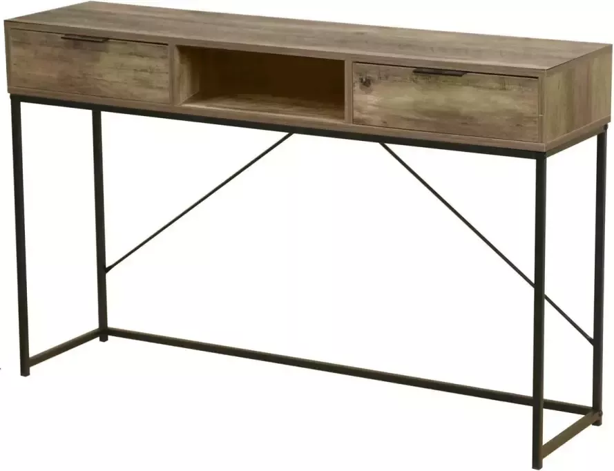 Urban Living – Industrieel Dressoir Joya met 2 lades – Bruin