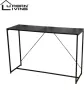 Urban Living Industriële Metalen Console Tafel Wandtafel Haltafel Zwart - Thumbnail 1