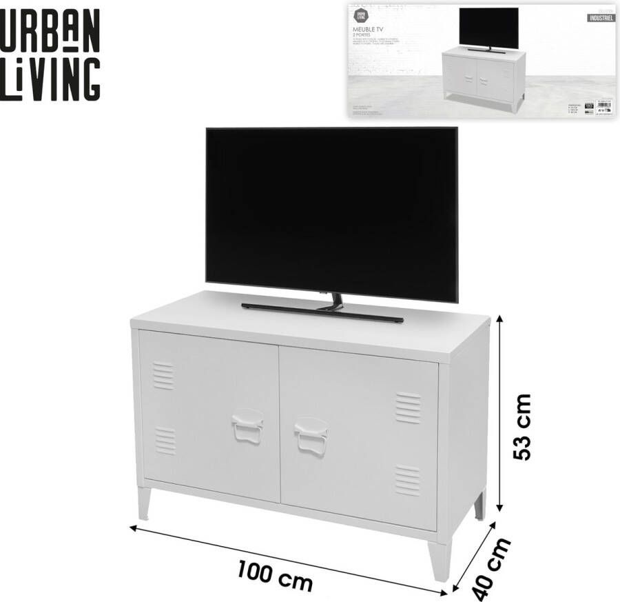 Urban Living METALEN TV-KAST 2 DEUREN 100X40XH53CM