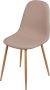 Urban Living set van 4 eetkamerstoelen Oslo 45x54x87 cm taupe - Thumbnail 2