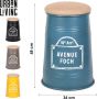 Urban Living SET x 4 CONISCHE POEF MET JUTE ZITTING 4 GEASSORTEERDE KLEUREN D34XH48CM - Thumbnail 1