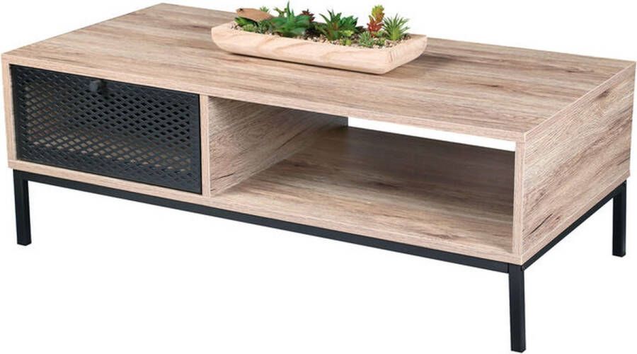 Urban Living SOHO Industriële Salontafel 100x50x36cm