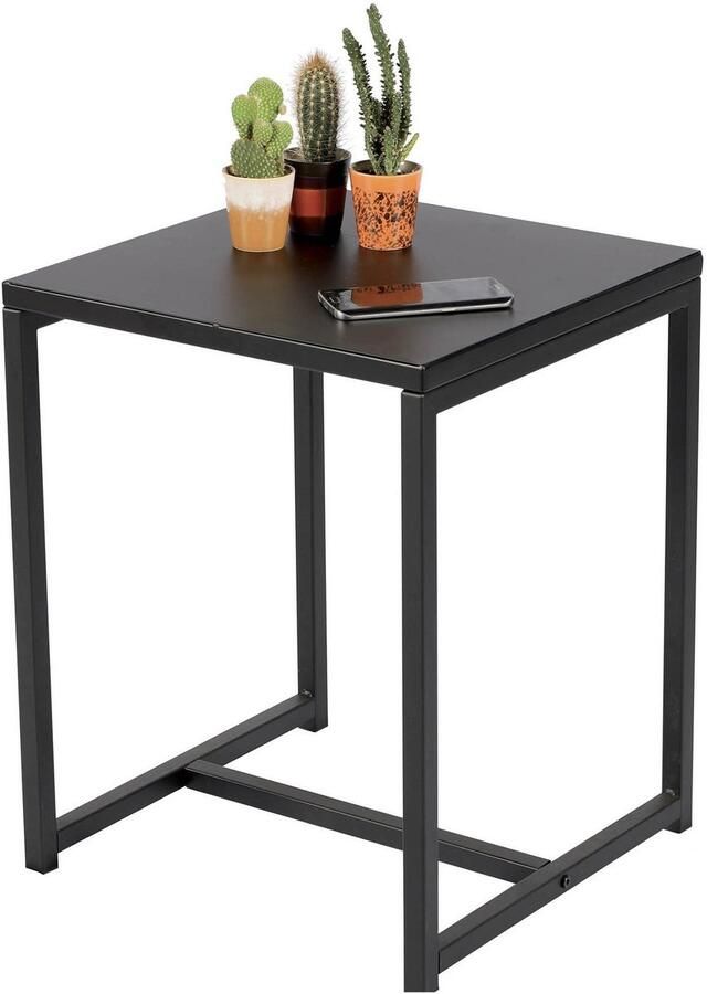 Urban Living Bijzettafel Koffietafel Side table Vierkant Industrieel design Metalen blad & Metalen frame 40 x 40 x 50 cm