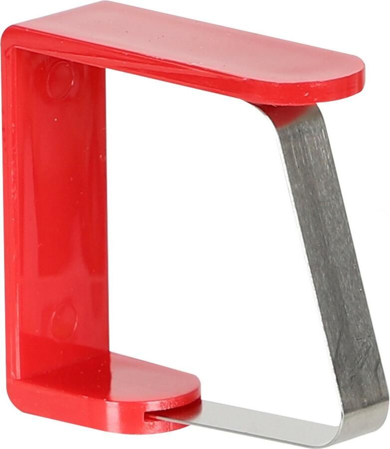 Urban Living tafelkleedklemmen 4x stuks rood kunststof metaal