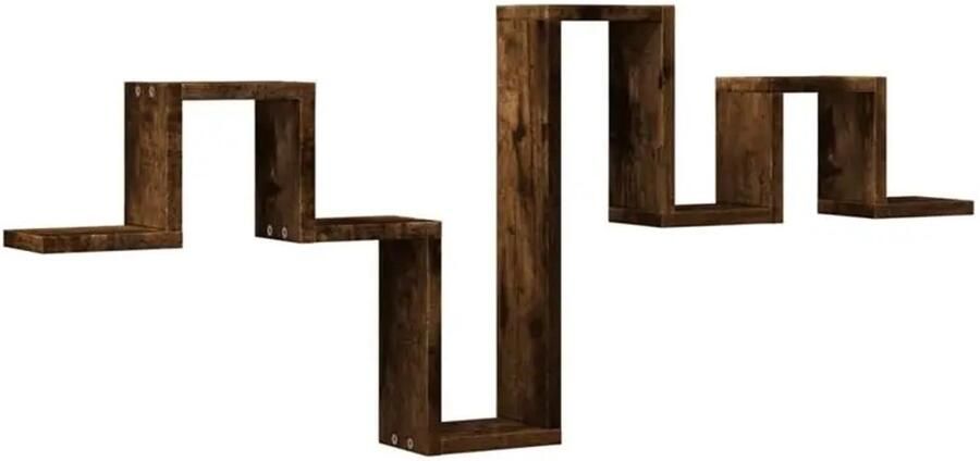 Urban Loft Wandrek – Modern Industrieel Houten Boekenplank – Zwevend Design