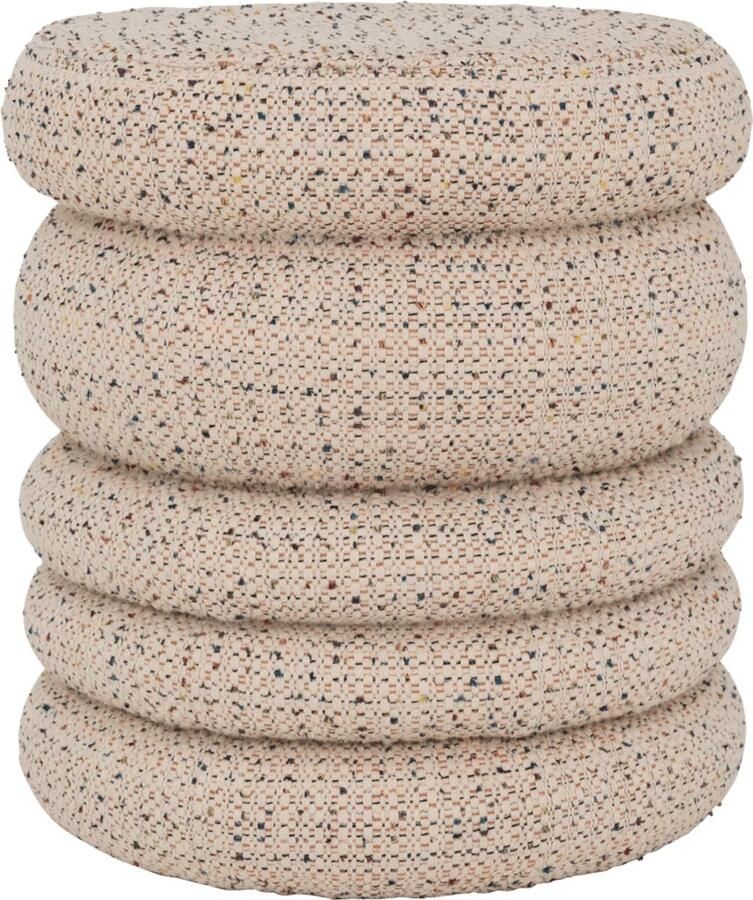 Urban Nature Culture poef Cinco Multicolor Diameter 39cm Hoogte 43cm