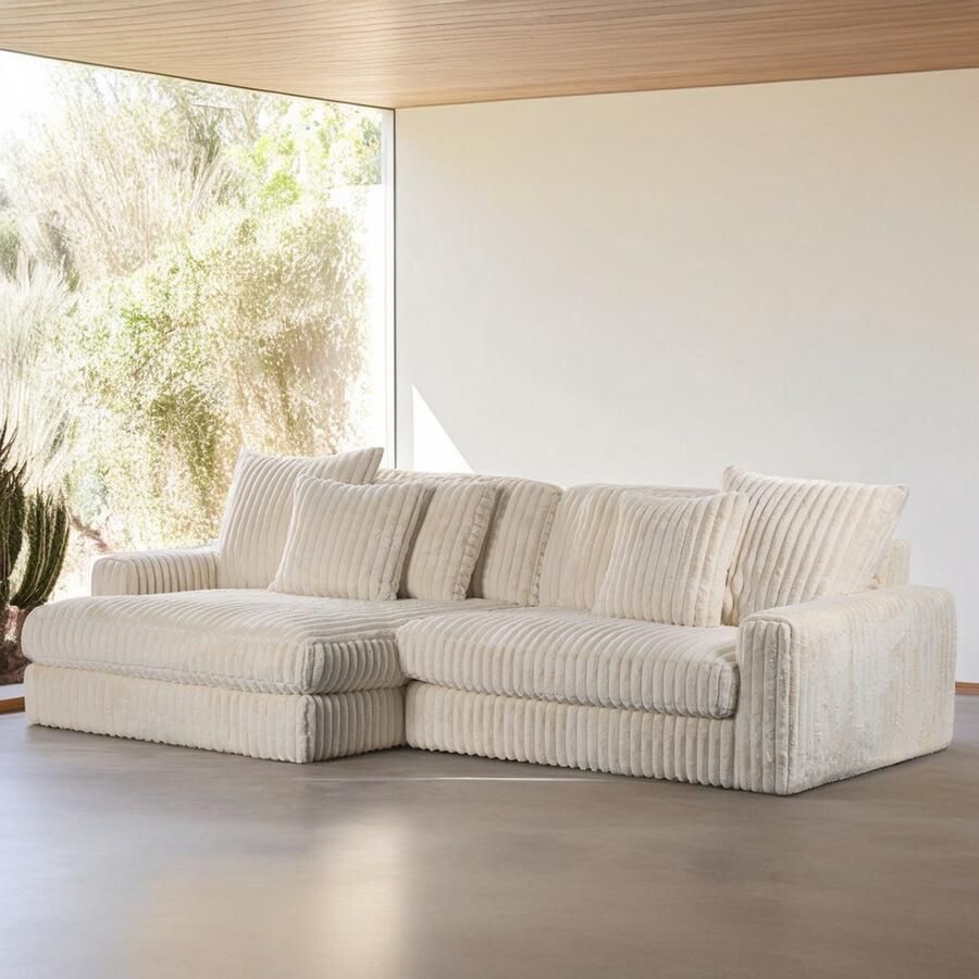 Urban Pieces Anna 3-zits bank beige stof Vito 23