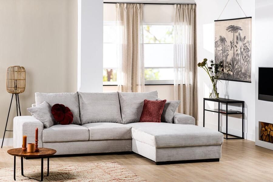 Urban Pieces Jurre 3-zits bank naturel stof RIB