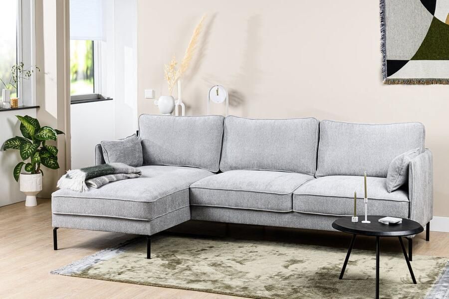 Urban Pieces Teun 3-zits bank grijs stof Heaven