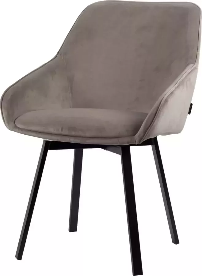 Usuals Lotus Eetkamerstoel Velvet Beige Zithoogte 49cm x Zitbreedte 42cm Vintage