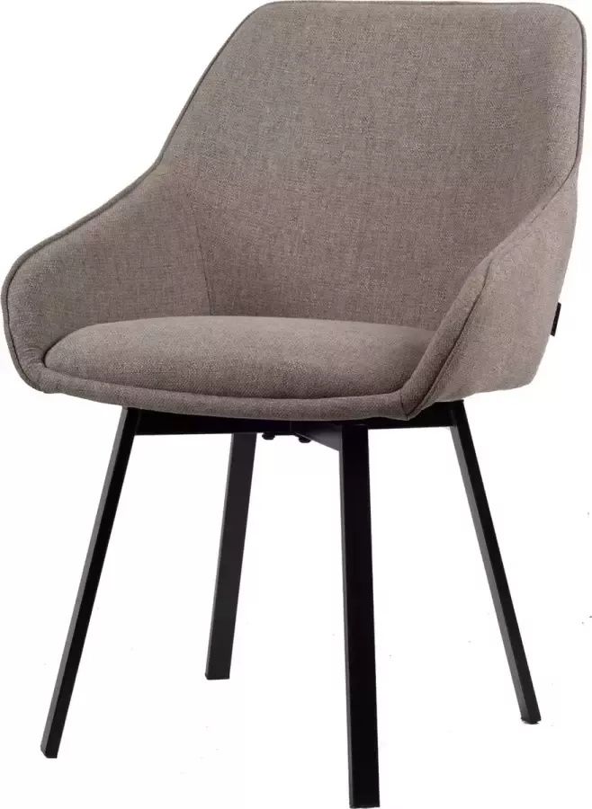 Usuals Lotus Eetkamerstoel Stof Kuipstoel Taupe