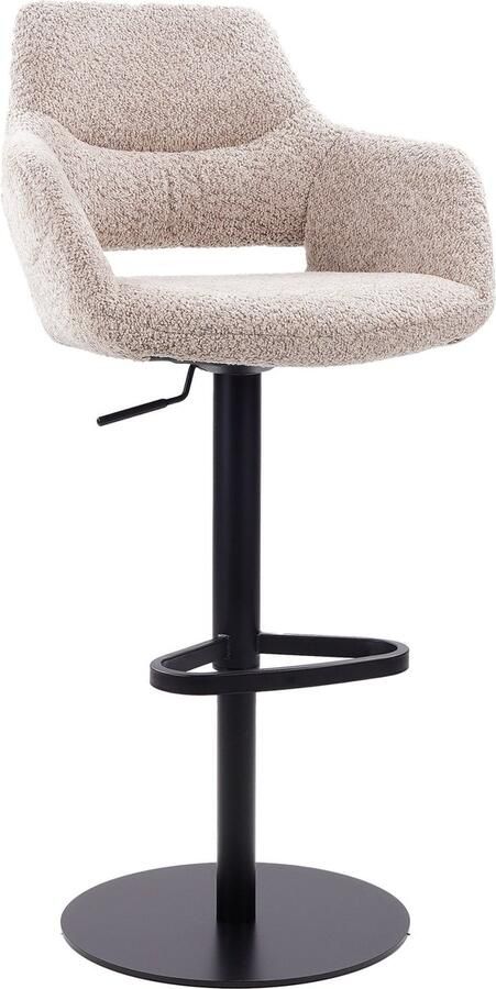 Usuals Alex Barkruk Stof Taupe Zithoogte 65cm x Zitbreedte 36cm Vintage Barstoel