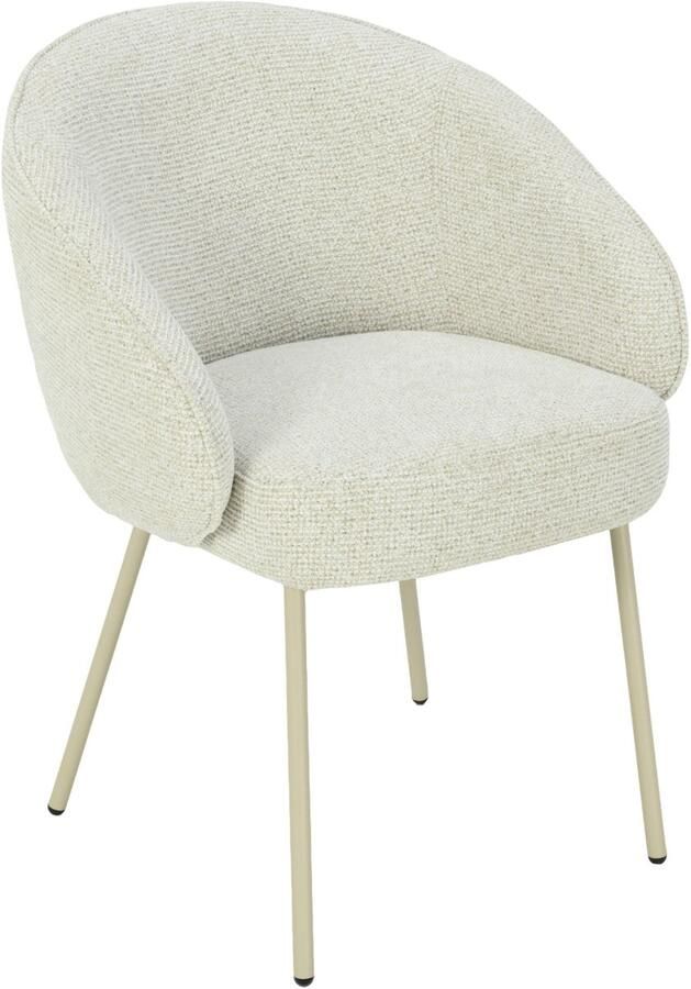 Usuals Cleo Eetkamerstoel Stof Beige Zithoogte 48cm x Zitbreedte 41cm Vintage