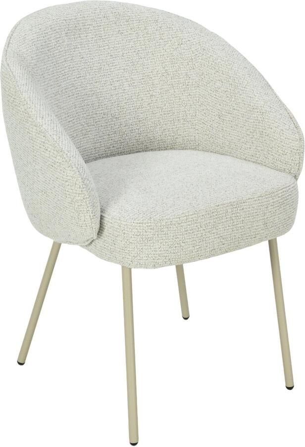 Usuals Cleo Eetkamerstoel Stof Ecru Zithoogte 48cm x Zitbreedte 41cm Vintage