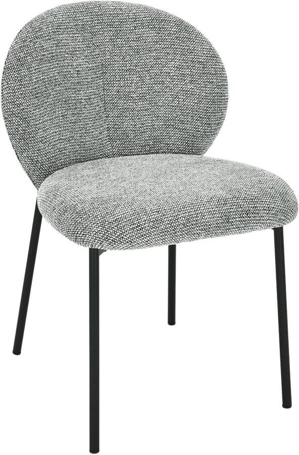 Usuals Ruby Eetkamerstoel Stof Grijs Zithoogte 48cm x Zitbreedte 50cm Vintage