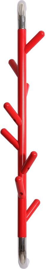 V-Part Wandkapstok Liniair Steel rood verchroomd Kapstok