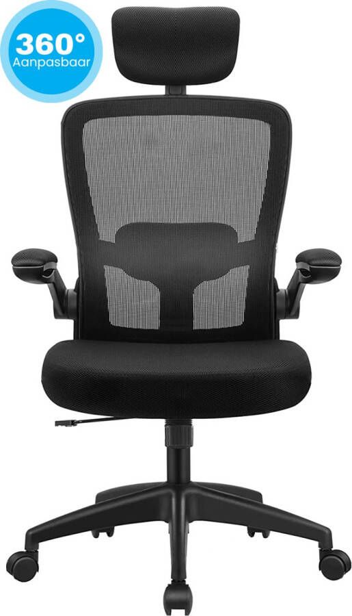 VAIVE Ergonomische Bureaustoel Bureaustoelen Office Chair Voor Volwassenen Zwart