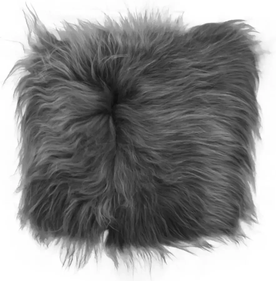 Van Buren Bolsward BV Schapenvacht kussen Stoel cover langharig grijs schapenvacht