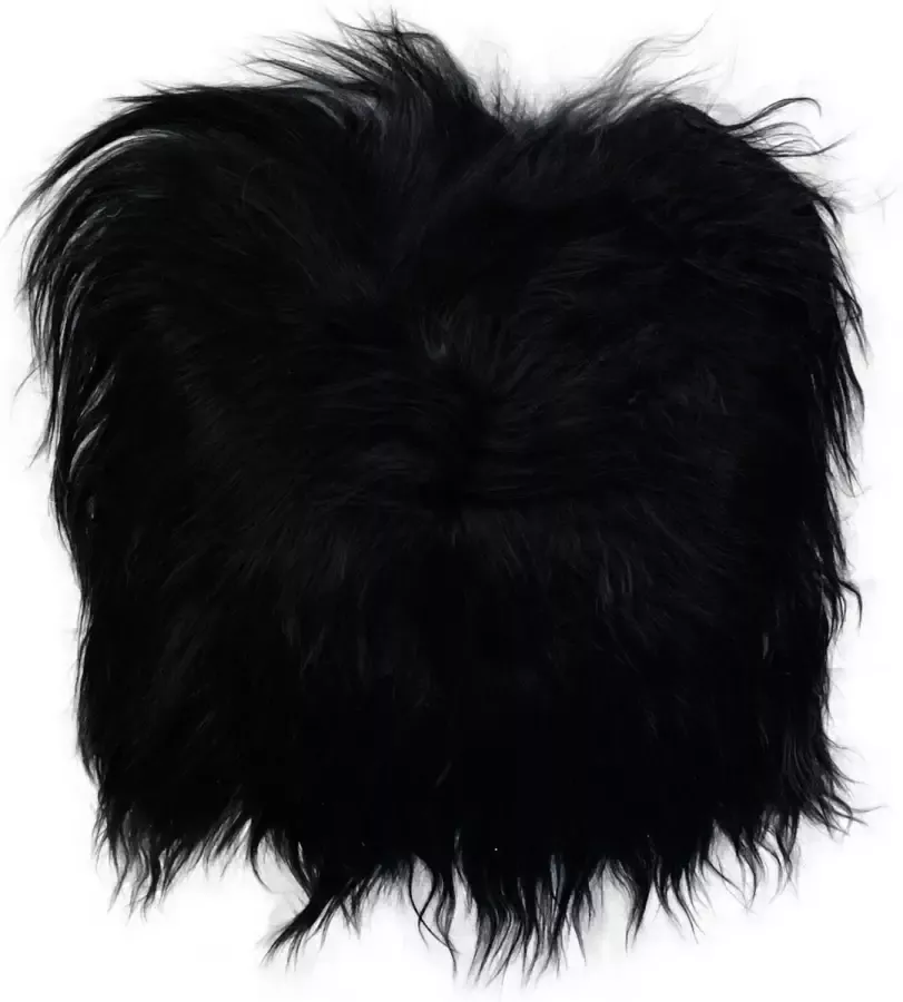 Van Buren Bolsward BV Schapenvacht kussen Stoel cover langharig zwart schapenvacht