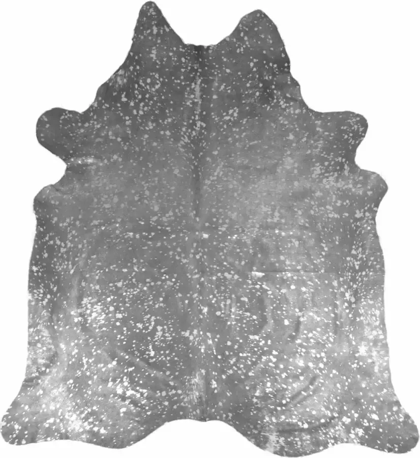 Van Buren Bolsward BV Tapijt Vloerkleed Koeienhuid Zilver Gestippeld 3-4m²