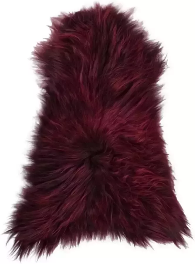 Van Buren Bolsward BV Vloerkleed Tapijt Plaid Schapenvacht Bordeaux Ijsland