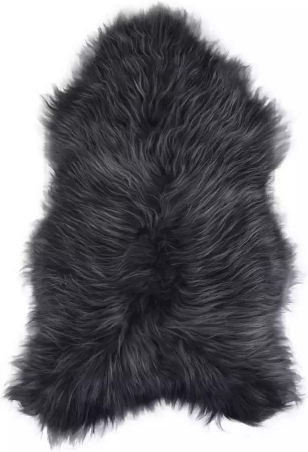 Van Buren Sinds 1861 Van Buren IJslands schapenvacht grijs 100% echte schapenvacht Langharige wol - Foto 2