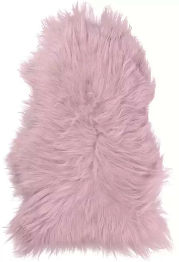 Van Buren Sinds 1861 Van Buren IJslands schapenvacht donkerroze 100% echte schapenvacht Langharige wol - Foto 2