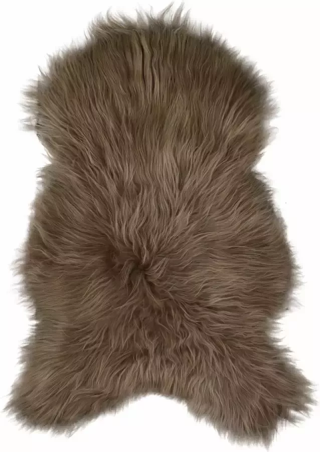 Van Buren Sinds 1861 Van Buren IJslands schapenvacht taupe 100% echte schapenvacht Langharige wol - Foto 2