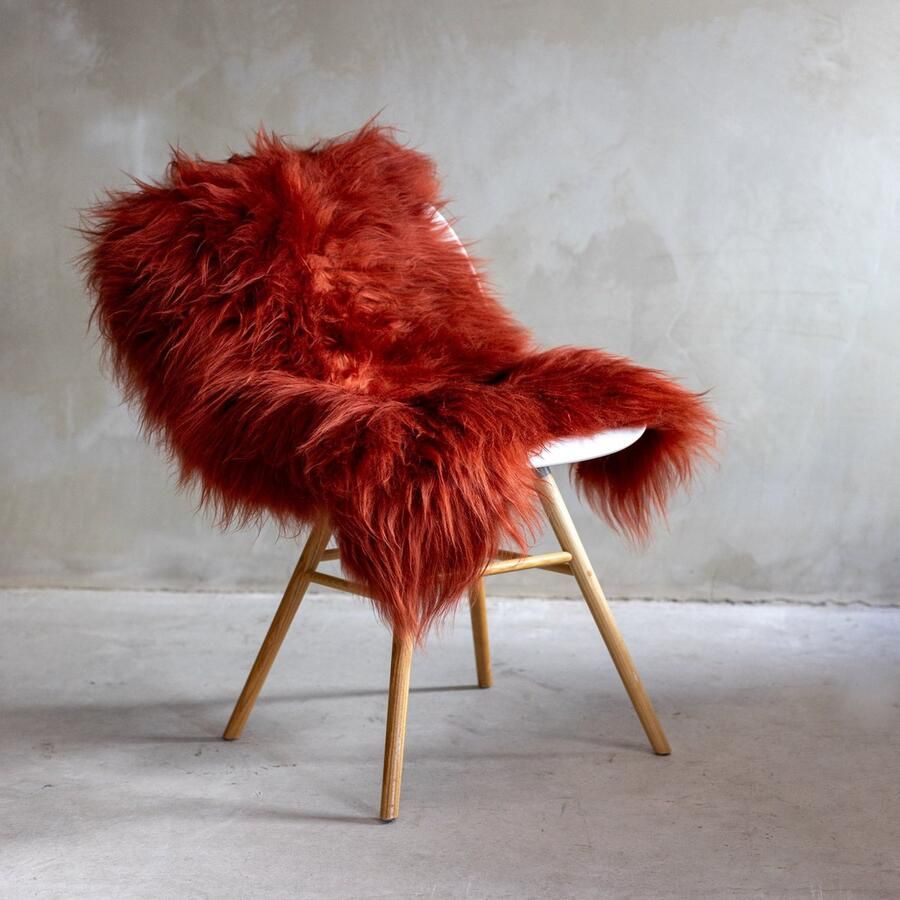 Van Buren Sinds 1861 Van Buren IJslands schapenvacht koper 100% echte schapenvacht Langharige wol