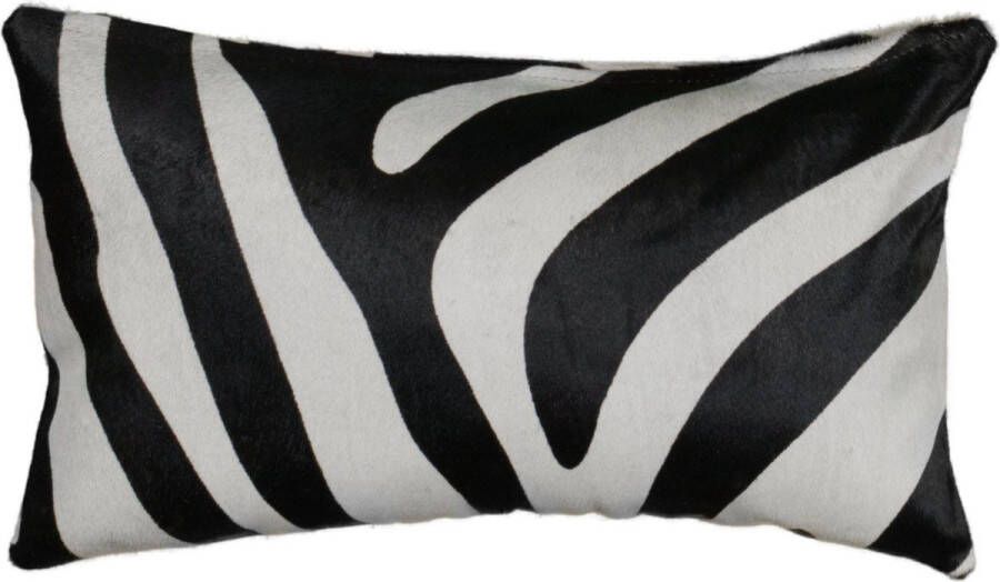Van Buren Tapijt Vloerkleed Koeienhuid Zebraprint 30 x 50 cm