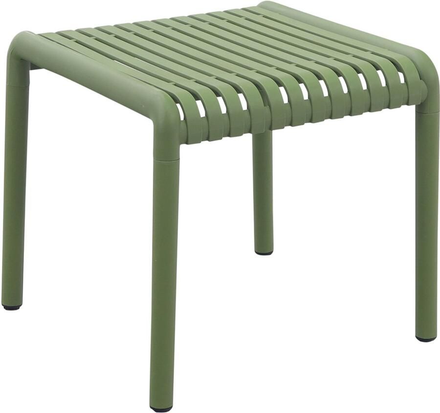 Van der Garde Tuinmeubelen Stripe bijzettafel 45x45 Mosgroen