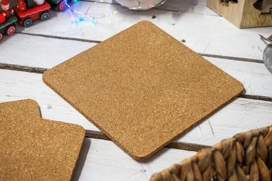 Excellent Houseware Kurk Onderzetter 19x19cm Set Van 3