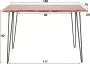 Merkloos Bartafel boomstam Bartafel acaciahout Bartafel modern 130 cm - Thumbnail 1