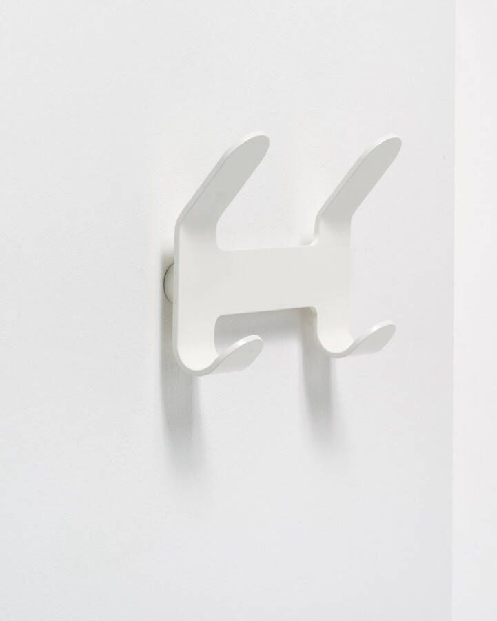 Van esch kapstokhaak QUATTRO 4 haken 25x18x7 5cm wit 9010