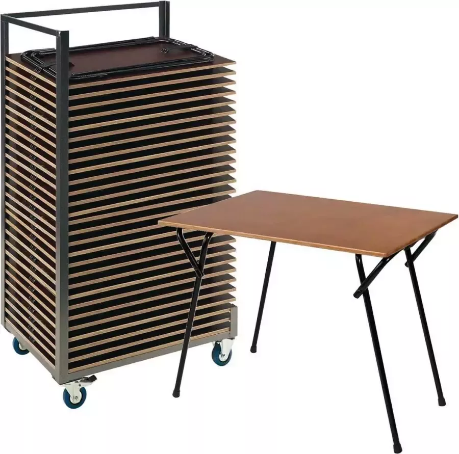 Van Vugt Event Products 30x examentafel Educatie in transportkar - Foto 2