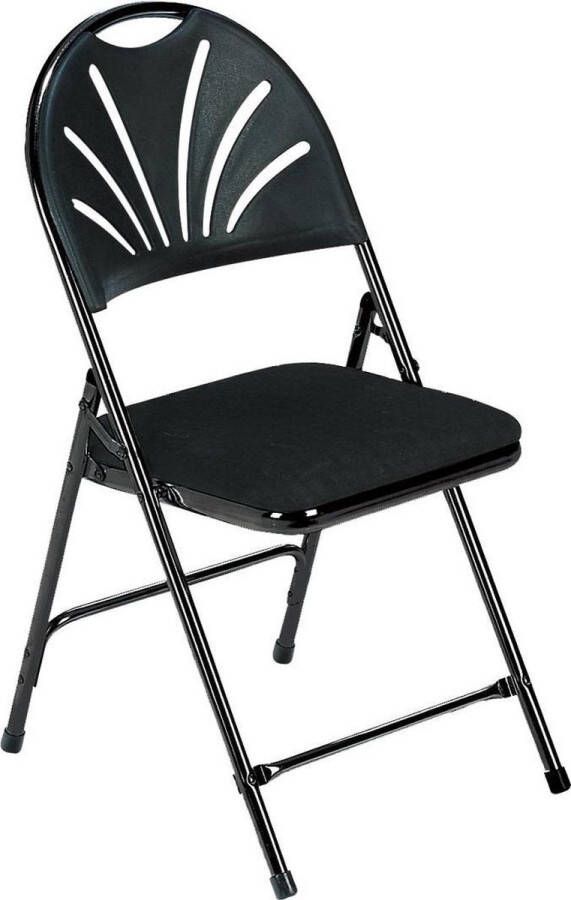 Van Vugt Event Products Phoenix de Luxe Klapstoel Frame: zwart Zitting: zwart effen