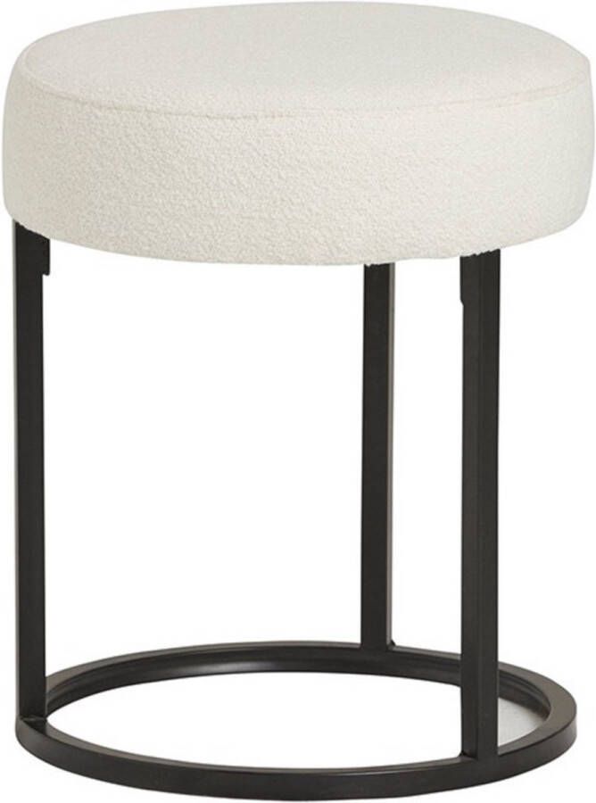 Meubelplaats Poef Lola Ø40 cm Alpine Ivory