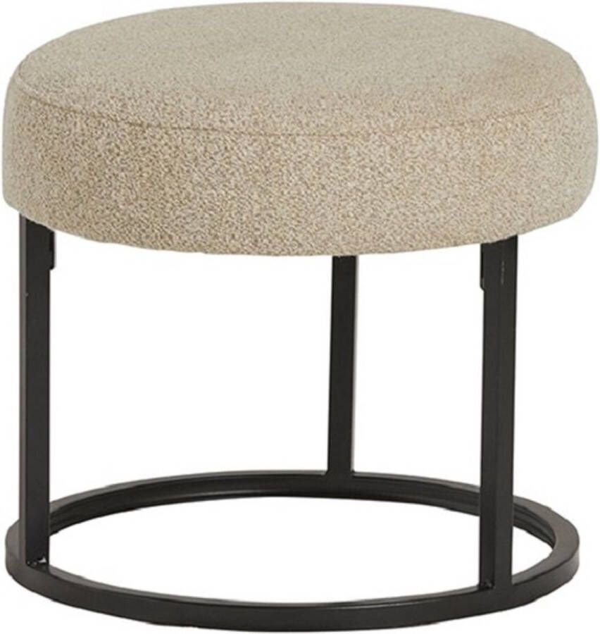 Le Chair Poef Lola Ø45 cm Alpine Beige Meubelplaats