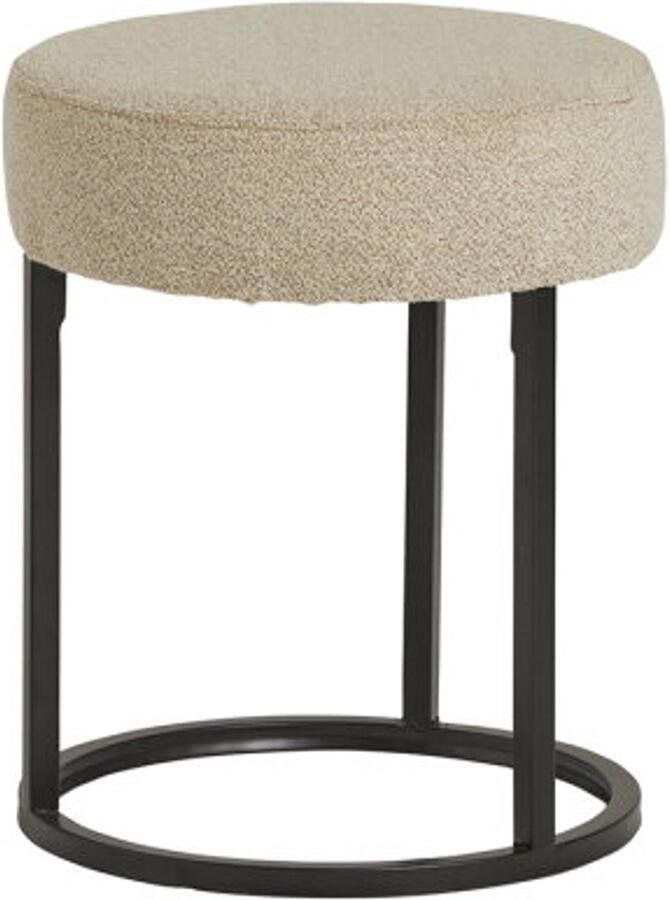 VanEtje Escabel poef Ø40 Alpine Beige Unique Collection