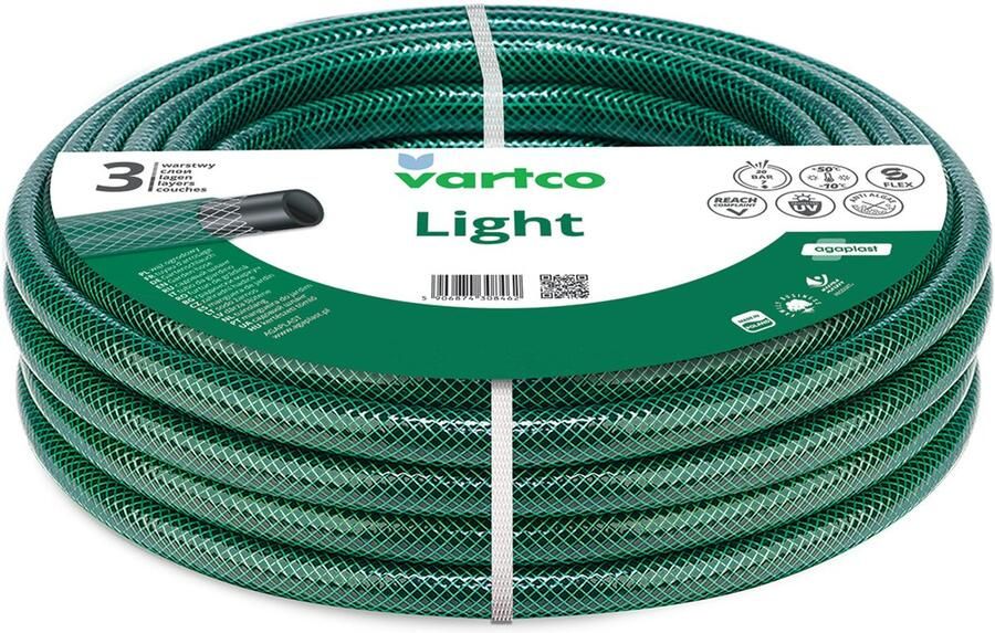 Vartco Light Tuinslang 1 30m 3-lagige 20 bar Groen