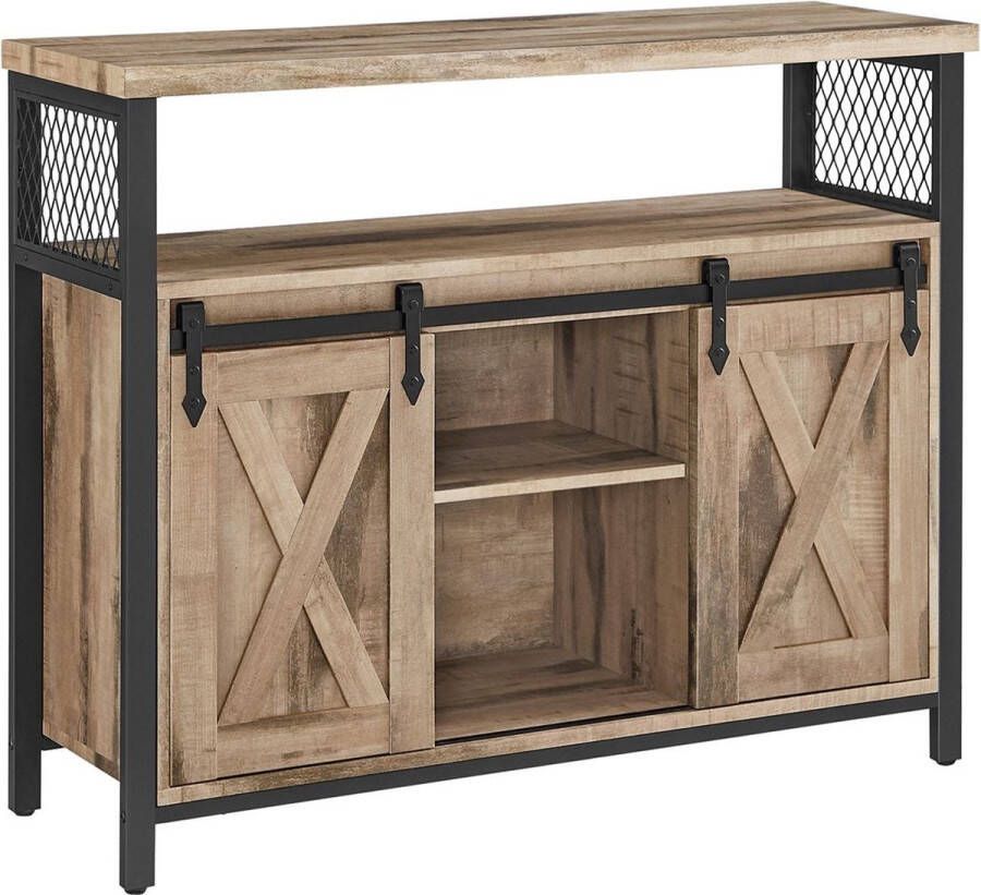 Vasagle Dressoir met schuifdeuren en verstelbare plank